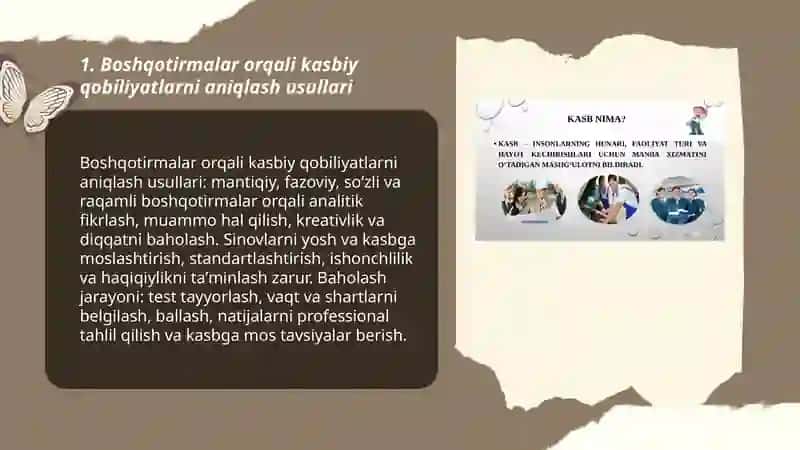Kasb- hunarga yoʻnaltirishda boshqotirmalardan foydalanish 3