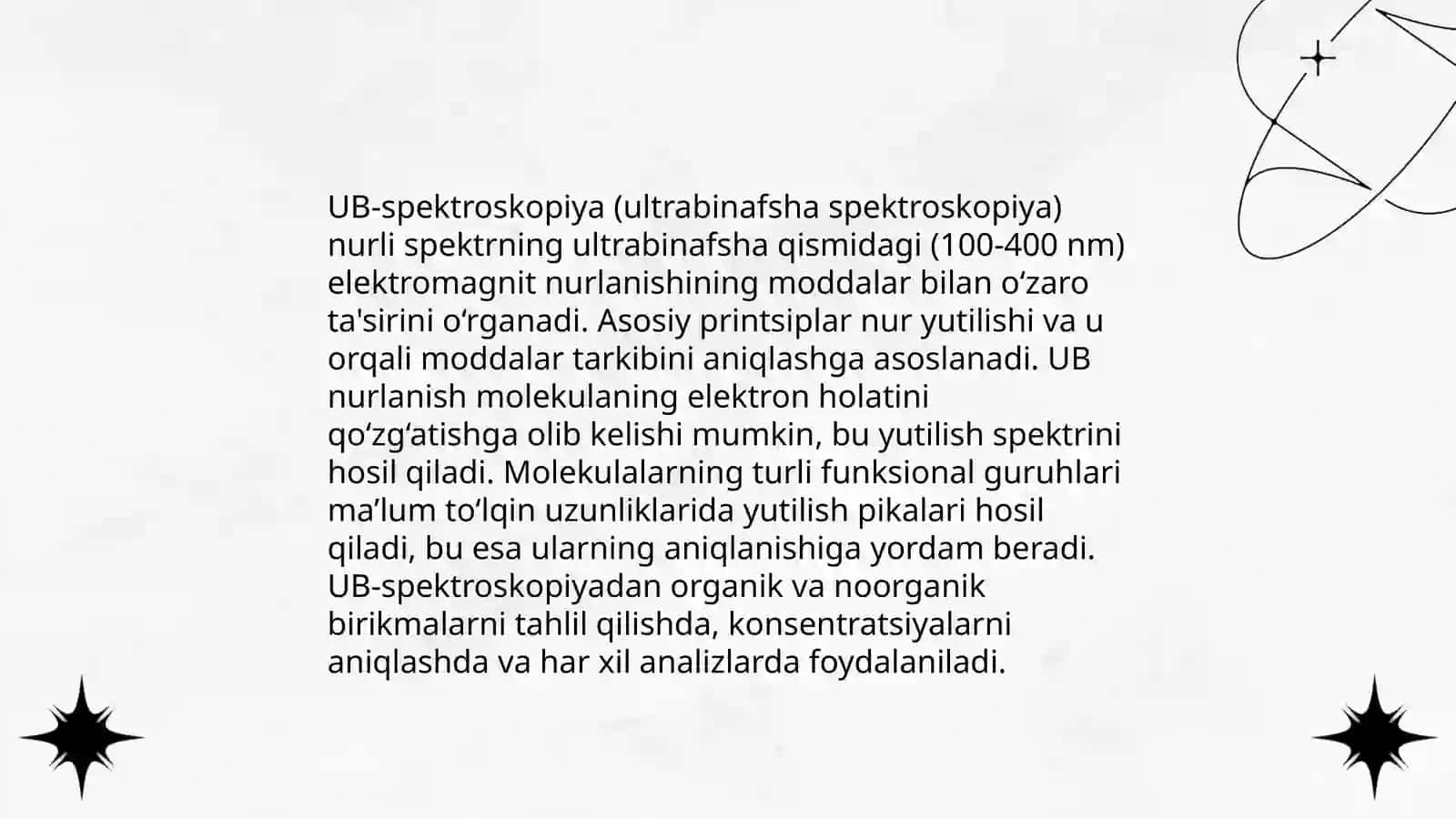 UB-spektroskopiya usuli. Refraktometrik tahlil usuli 3