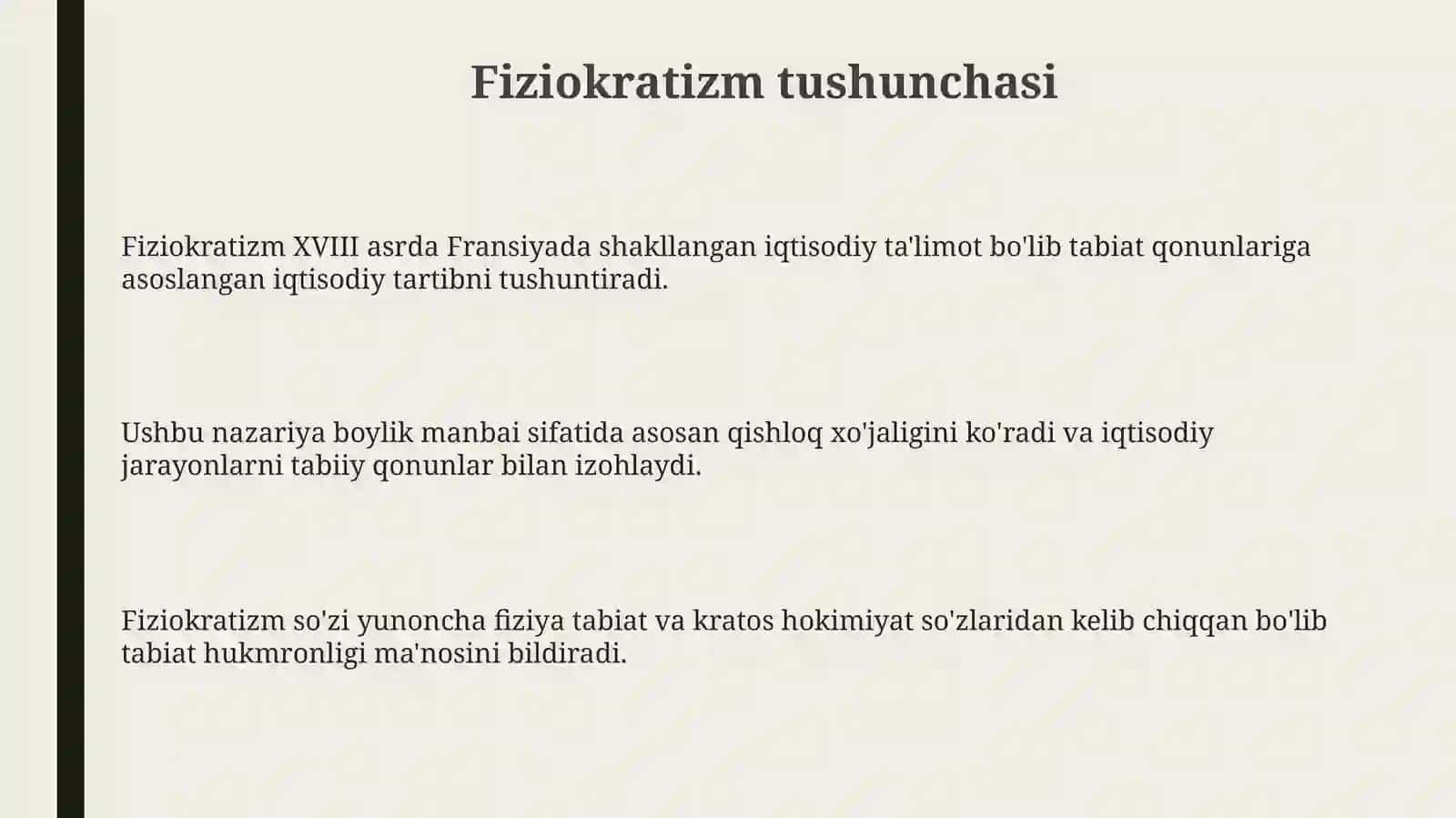 Fiziokratizmning umumiy tavsifi 3