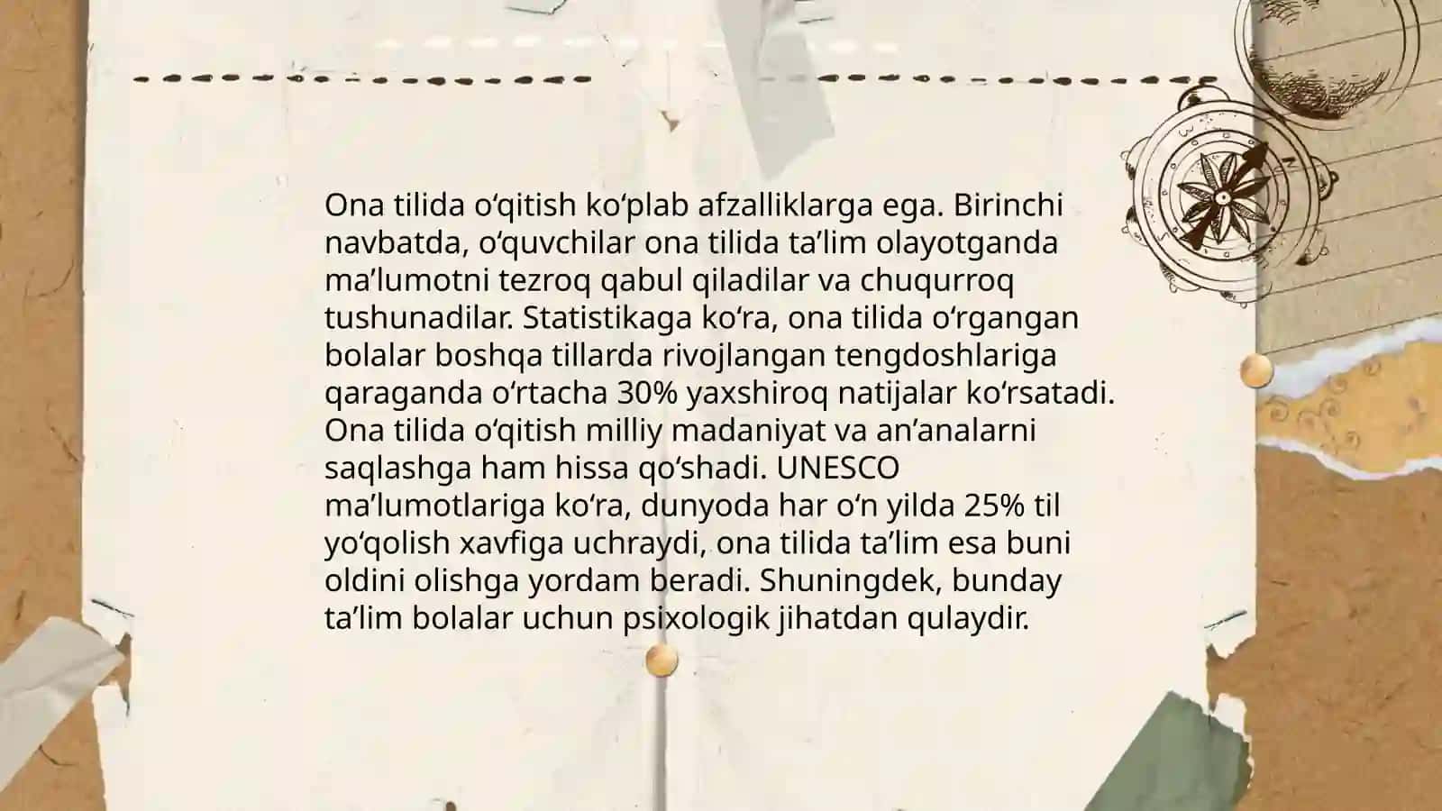 Ona tilidan tarqatma materiallaridan foydalanishning ahamiyati 3