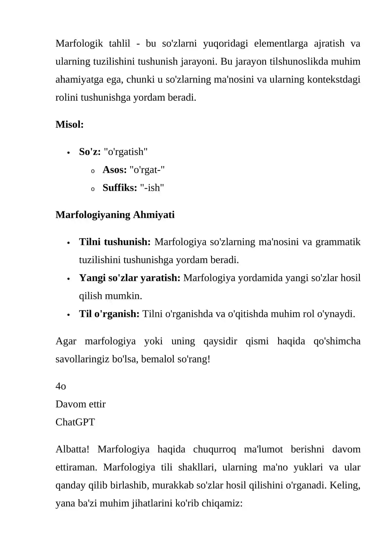 Marfologik elemitlar haqida 3