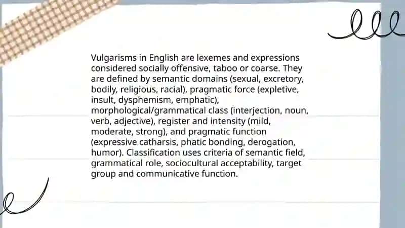 Vulgarisms(english) 3