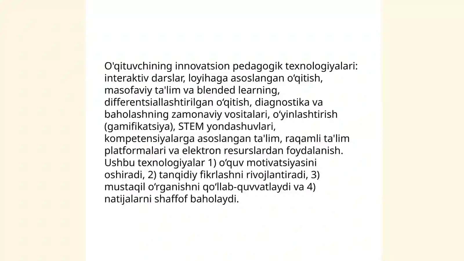 O'qituvchining innovatsion faoliyati 3