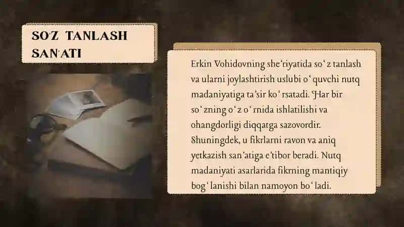 Erkin Vohidovning asarlarida nutq madaniyati 3