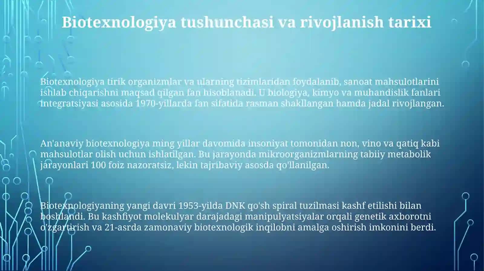 Anʼanaviyvazamonaviybiotexnologiyastrukturasi 3