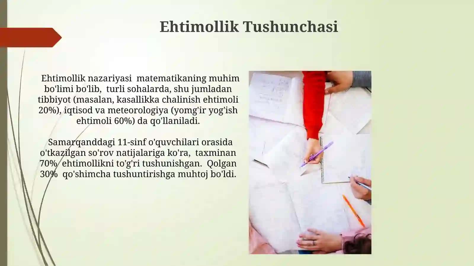 Tasodifiy Hodisalar va ularning ehtimolligi 3