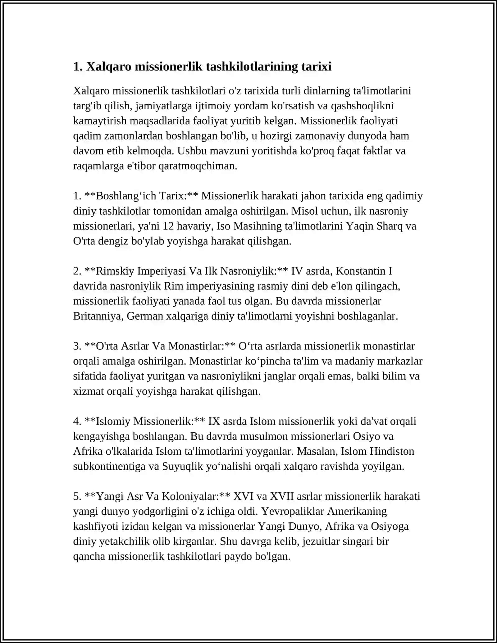 XALQARO MISSIONERLIK TASHKILOTLARI VA ULARNING TARĜIBOT USULLARI 3