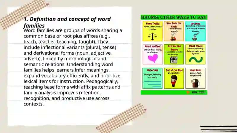 Word families 3