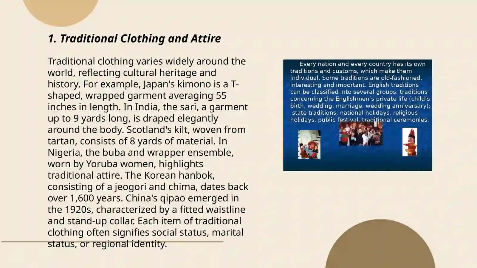 Customs and traditions 3