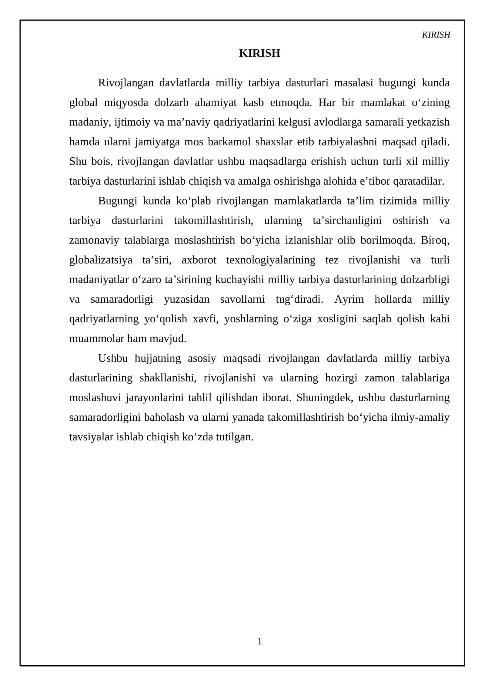 Rivojlangan davlatlarda Milliy tarbiya dasturlari 3