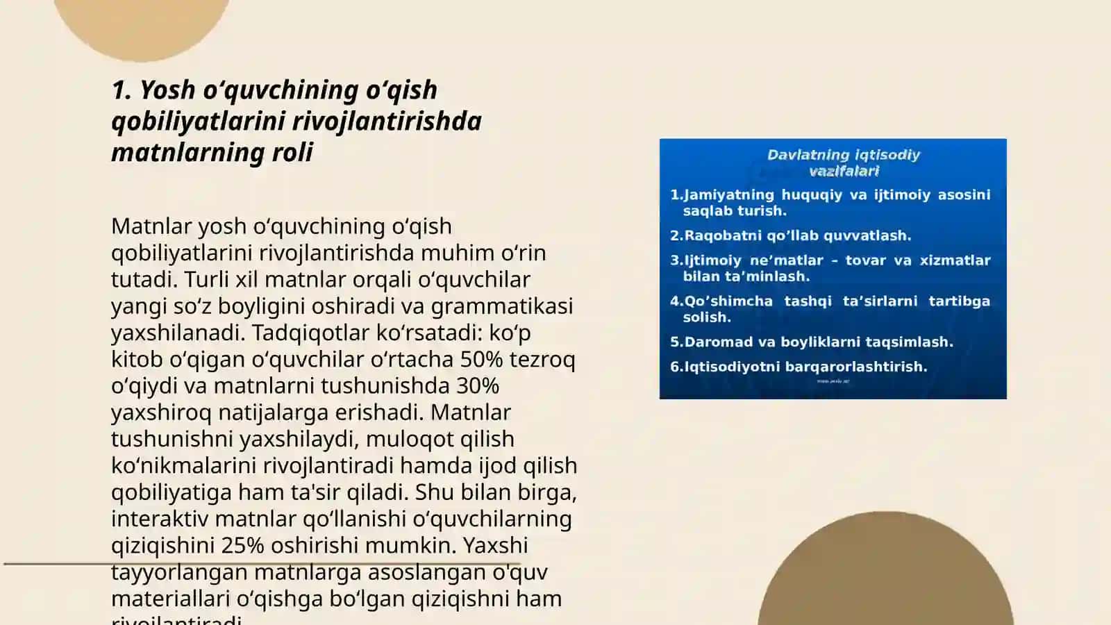Yosh oʻquvchi shaxsiyatining ichki holatini rivojlantirishda matnlarning oʻrni va roʻli 3