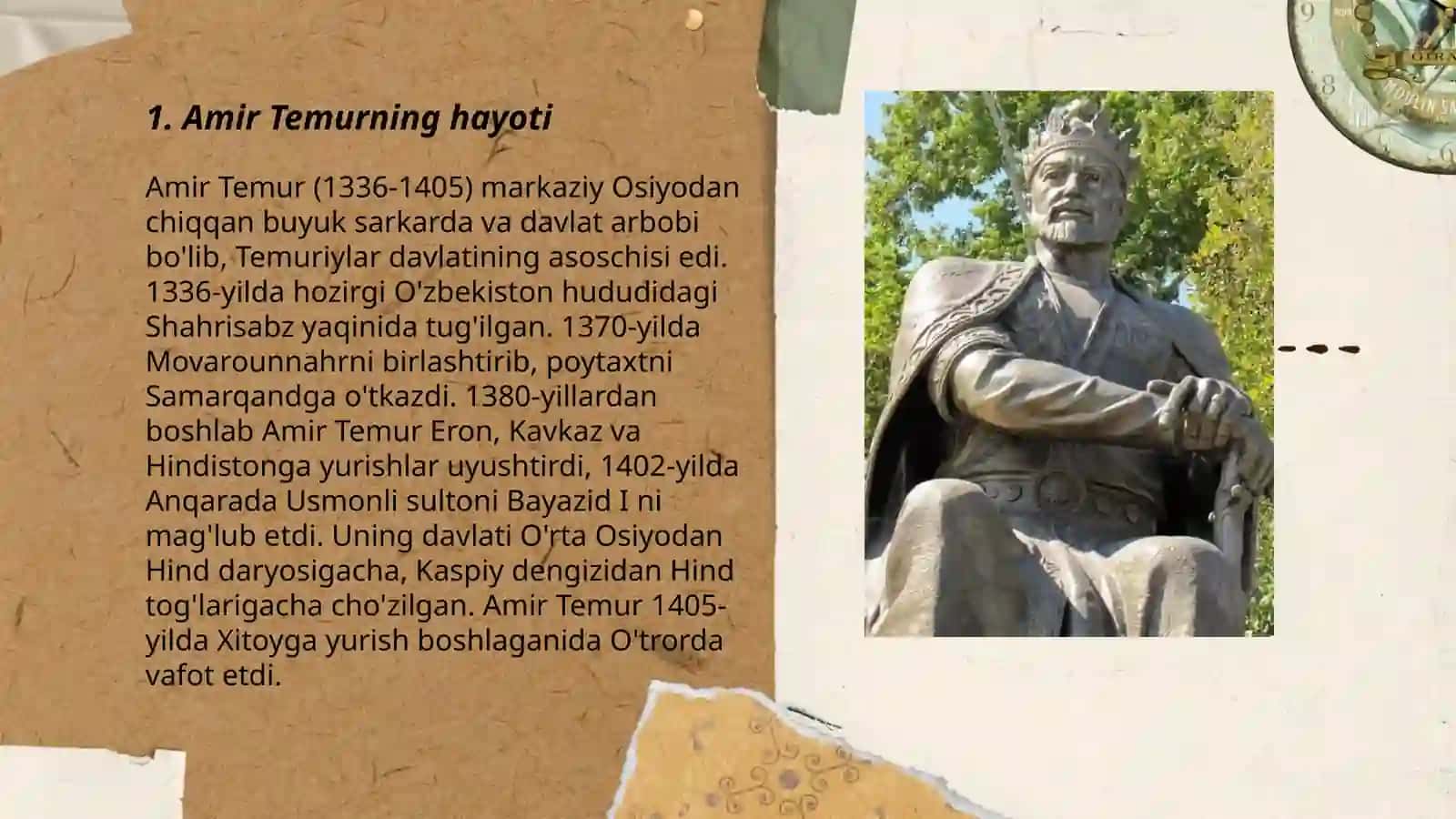 Amir Temurning hayoti 3