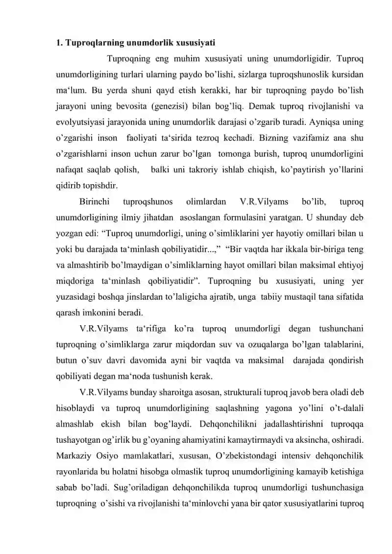 Tuproq unumdorligi va uni oshirish chora-tadbirlari 3
