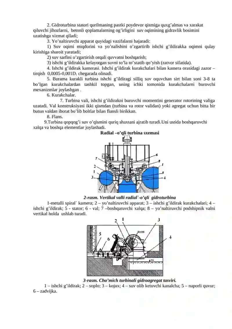 Laboratoriya ISHi KICHIK GES STENDINI MODELI BILAN TANISHISH VA UNING DETALLARI VAZIFASINI O‘RGANISH 3