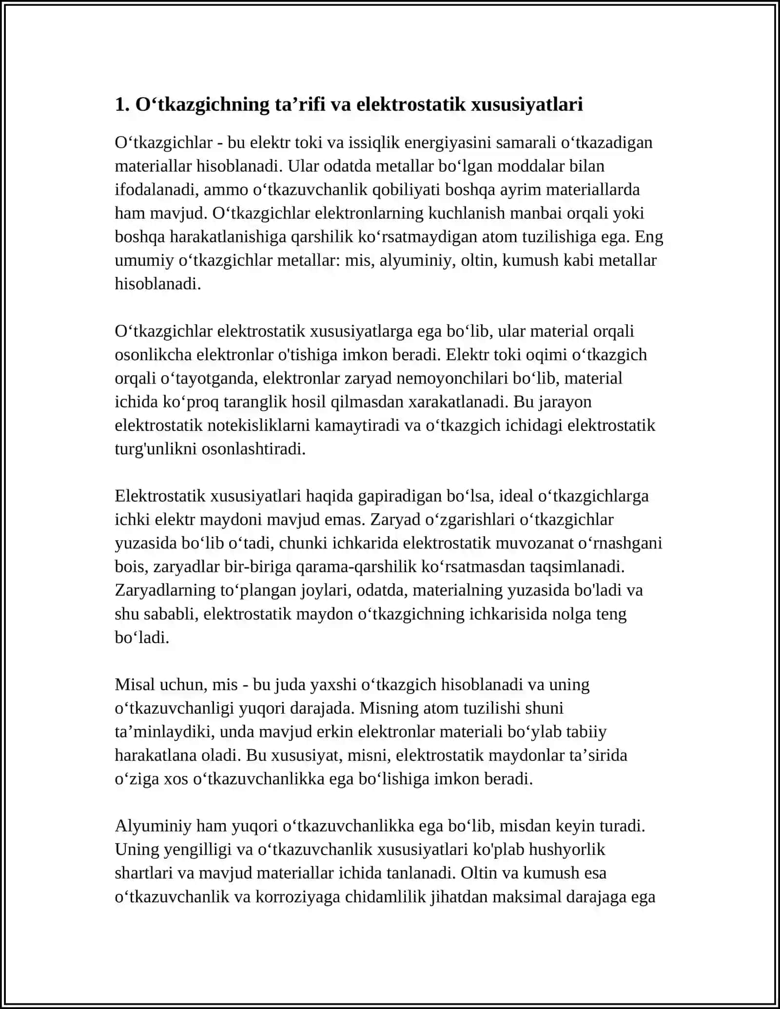 ELEKTROSTATIKALIQ MAYDONDAGI OʻTKAZGICHLAR 3