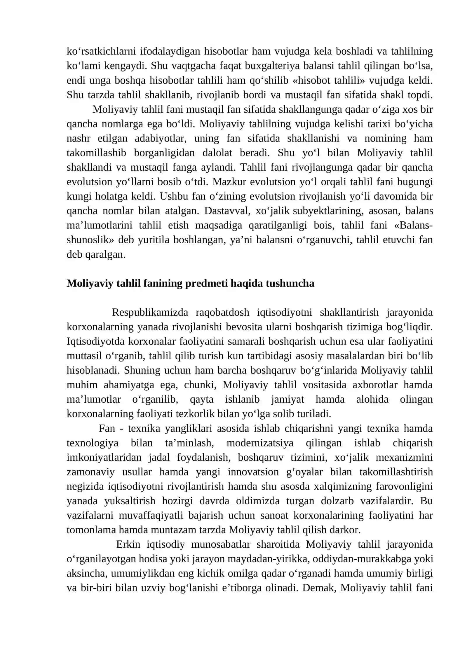 MOLIYAVIY TAHLILNING MAZMUNI, PREDMETI VA VAZIFALARI 3