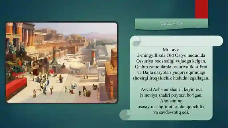6-sinf Tarix fani. 13-mavzu. Taqdimot ishi 3