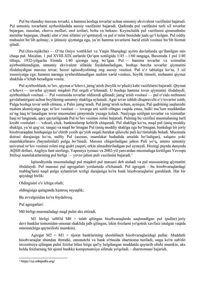 Pul massasi ko‘payishi va uning inflyatsiya bilan bog‘liqligi 3