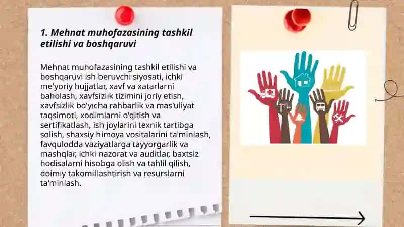 Mehnatni muhofaza qilishning tashkiliy asoslari 3