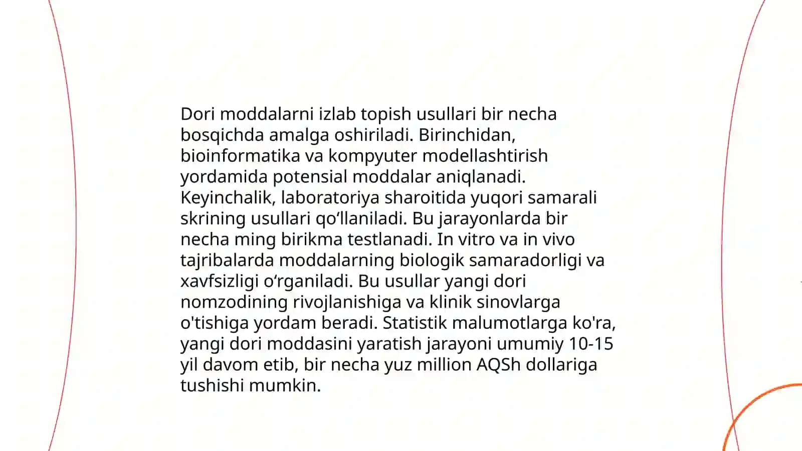 Dori moddalarni izlab topish yo'llari va uning tasnifi 3