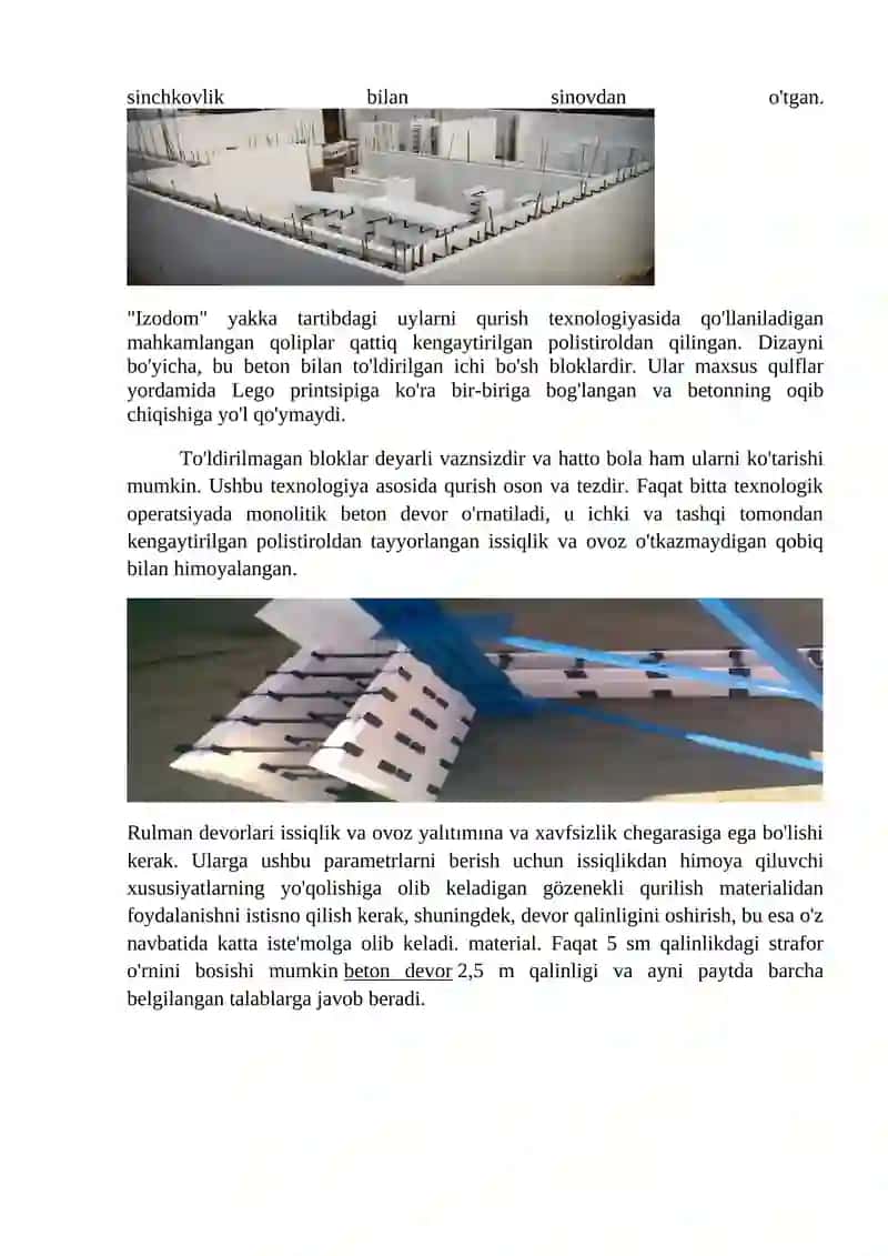 MUSTAQIL ISH.Uy va xonalarni tamirlashda qo'llaniladigan zamonaviy qurulish materiallari 3