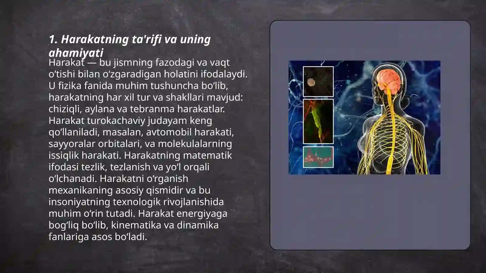 Inson faoliyatning birligi sifatida harakat referati 3