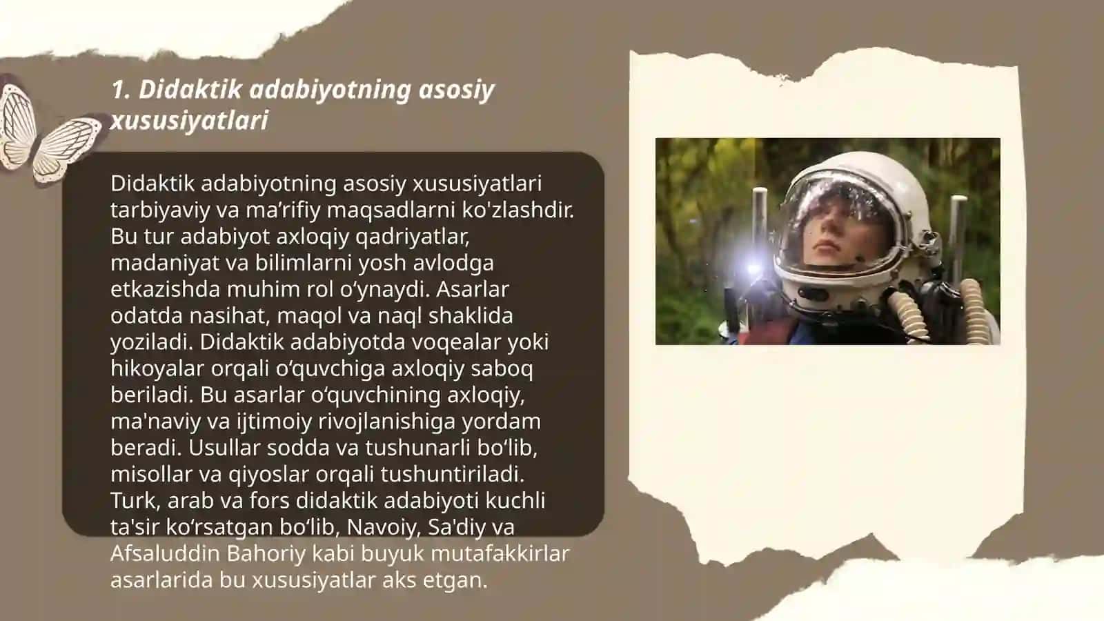 Didaktik adabiyotning asosiy xususiyatlari 3