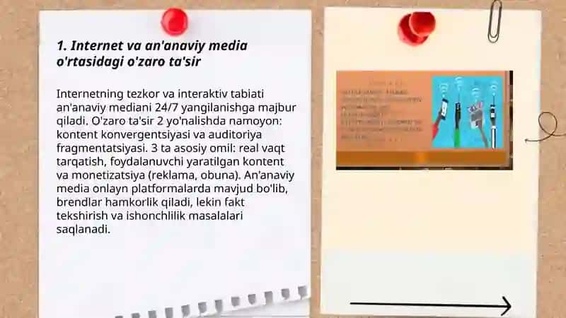 Media maydon va Internet imkoniyatlari 3