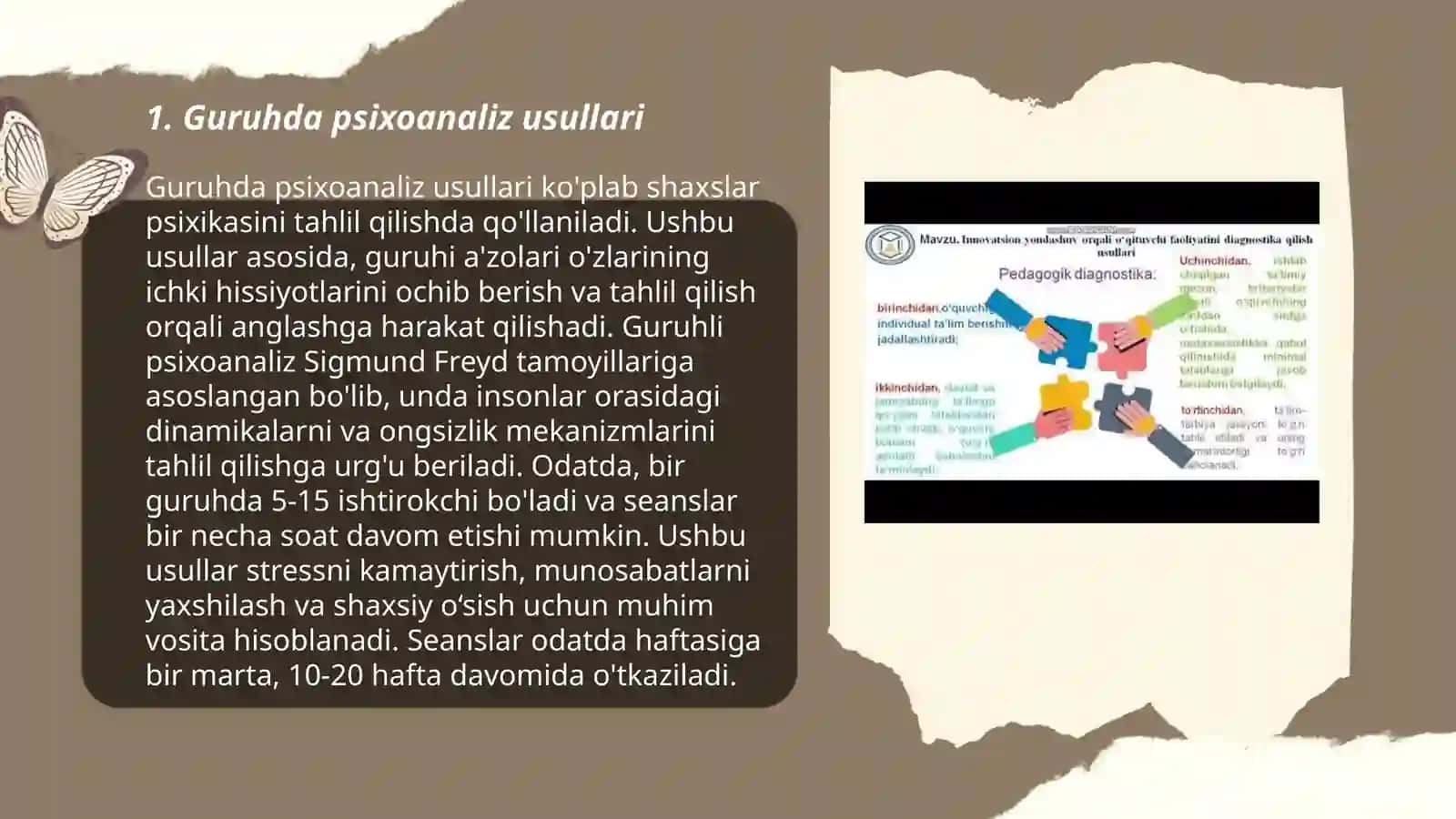Guruhda psixoanalitik yondashuv 3