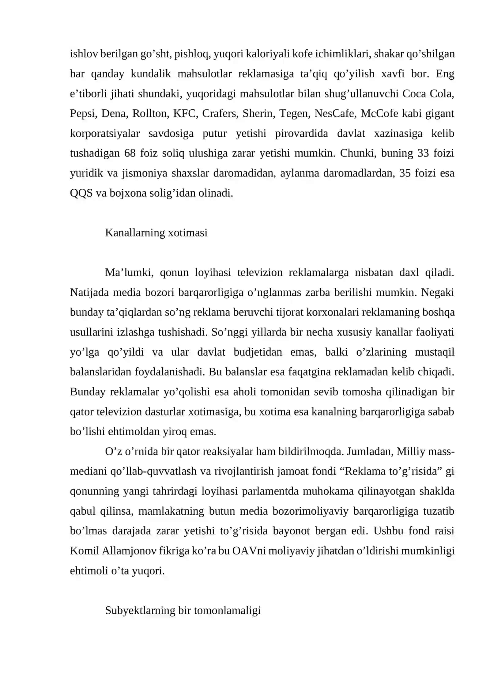 Yangi qonunchilik kimga zarar: maqsad va yechim 3