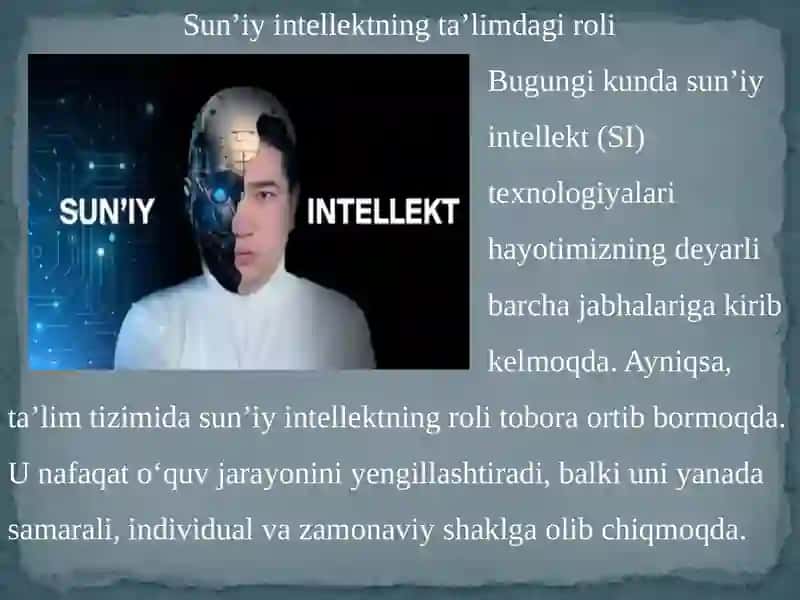 Sun’iyintellektning ta’limi 3