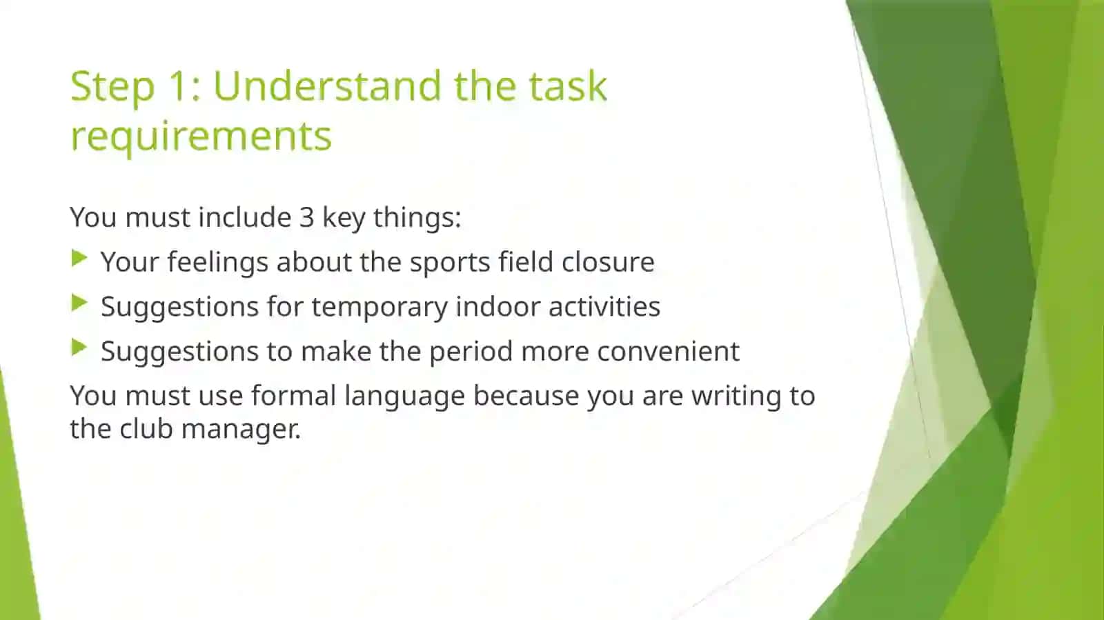 Multilevel writing 1.2 3