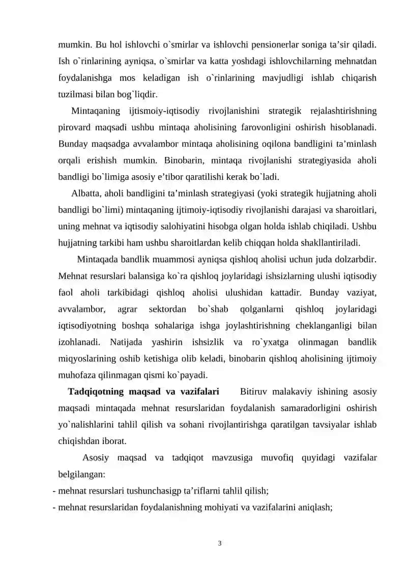 OʻZBEKSITON RESPUBLIKASIDA MEHNAT BOZORINING SHAKLLANISHI VA ISHSIZLIKNING OʻZIGA XOS XUSUSIYATLARI 3