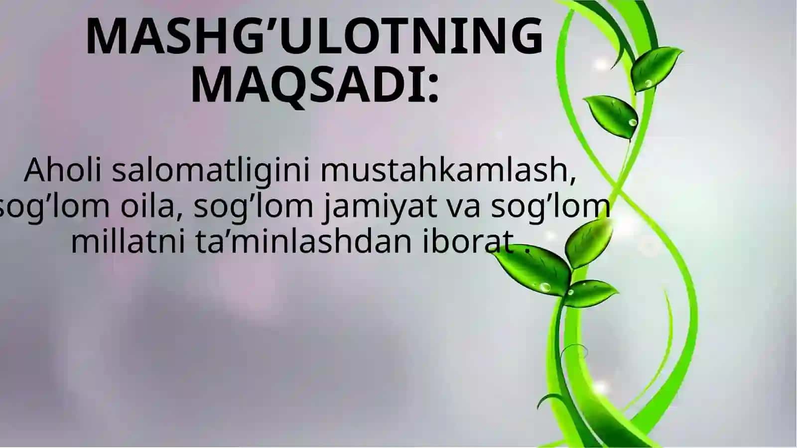 Bolalar vaoʻsmirlar oʻrta-sida sogʻlom turmush tarzini targʻib qilish 3
