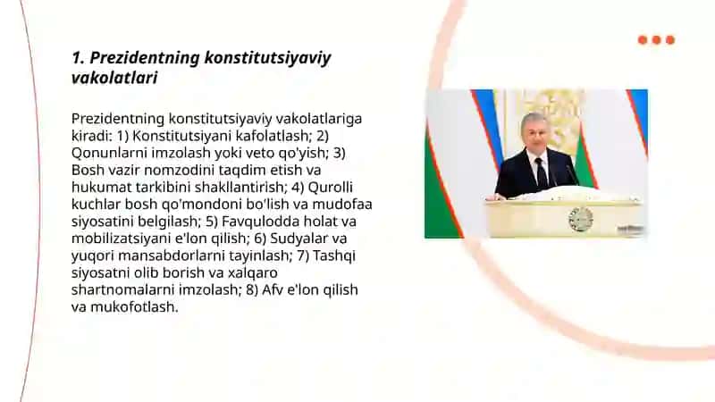 Prezidentning konstitutsiyaviy maqomi 3