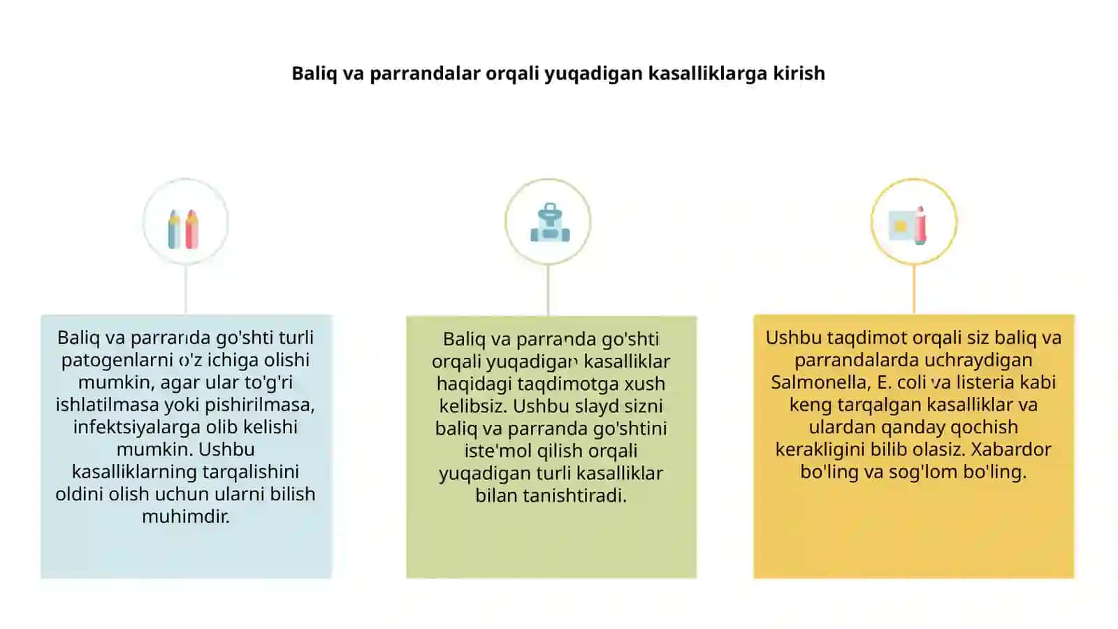 Baliq va paranda go'shtlari orqali yuqadigan kasalliklar 3