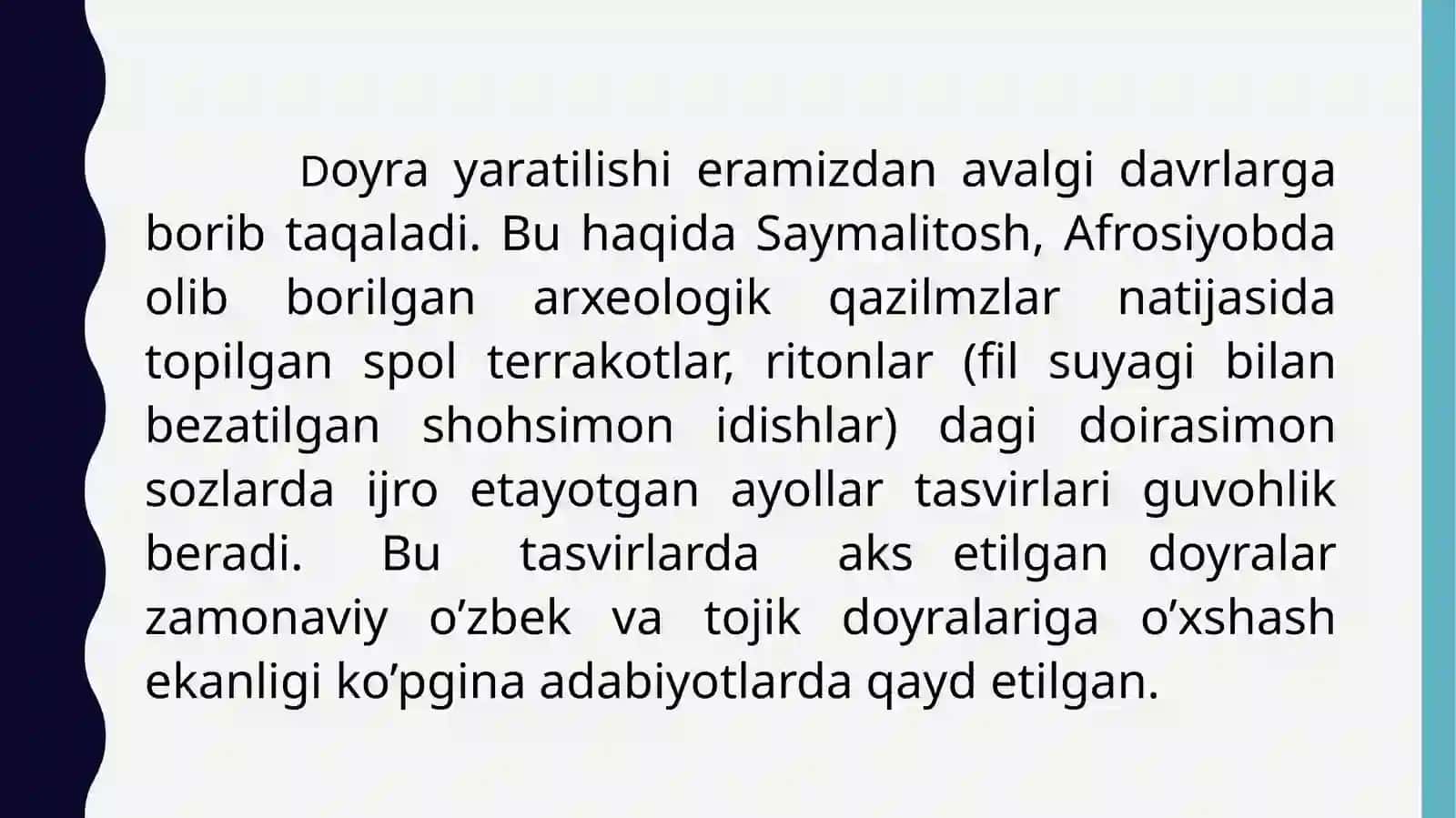 Doyra cholg’usi kelib chiqishi tarixi 3
