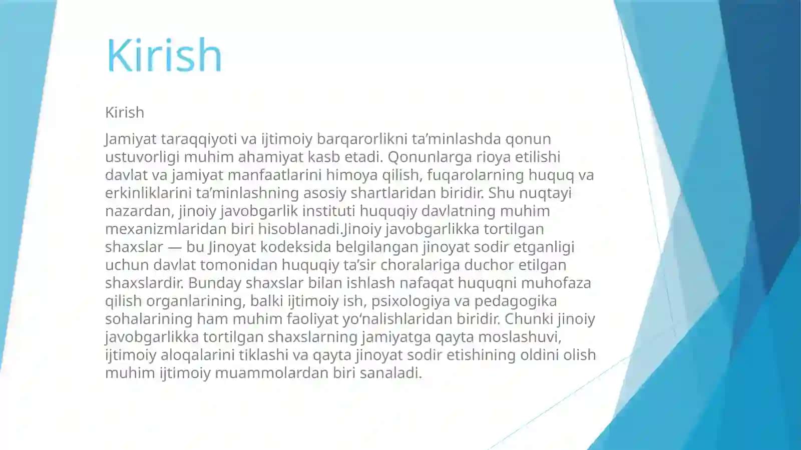 Jinoiy javobgarlikga tortilgan shaxslar bilan ijtimoiy ish. 3