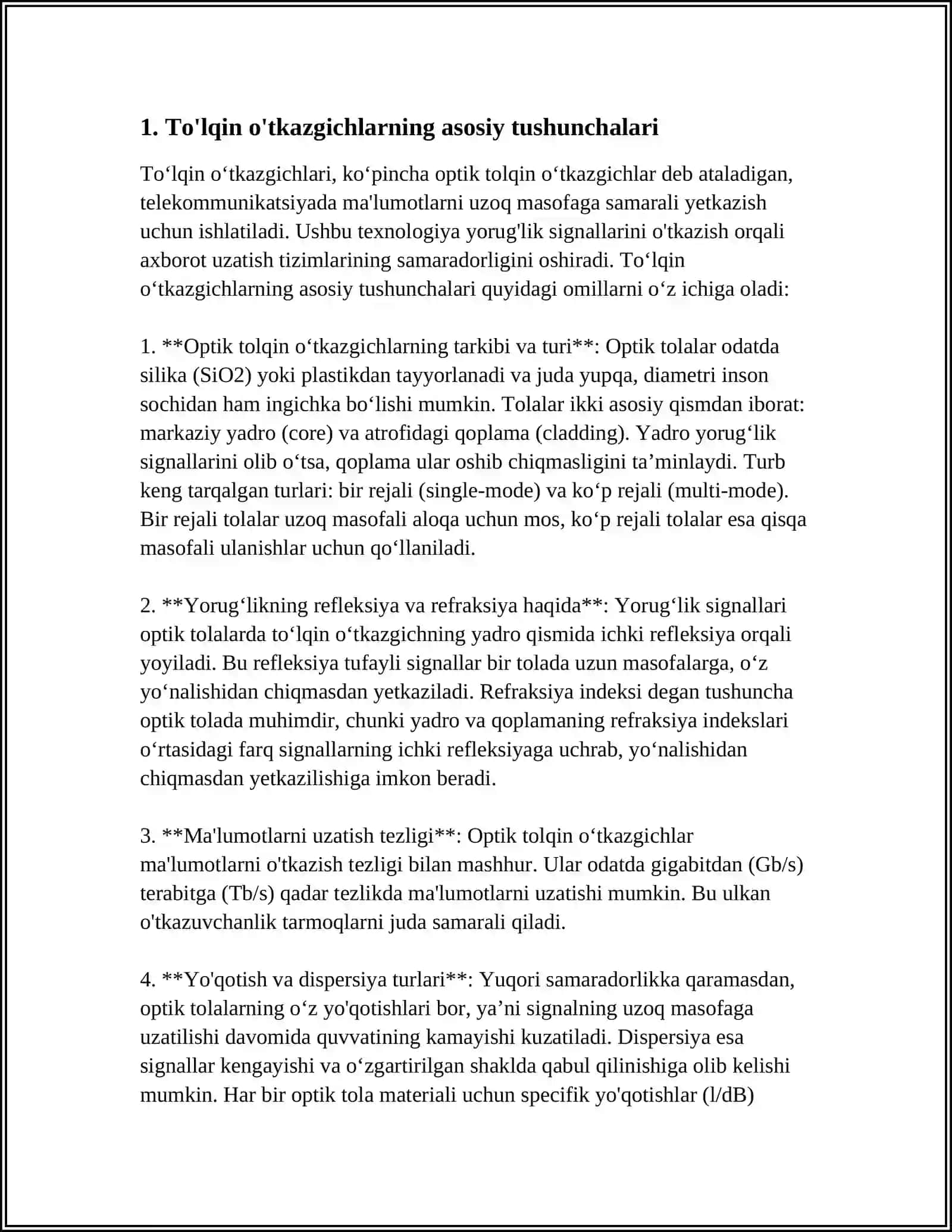 TO'LQIN O'TKAZGICHLAR (VOLNOVODLAR) 3