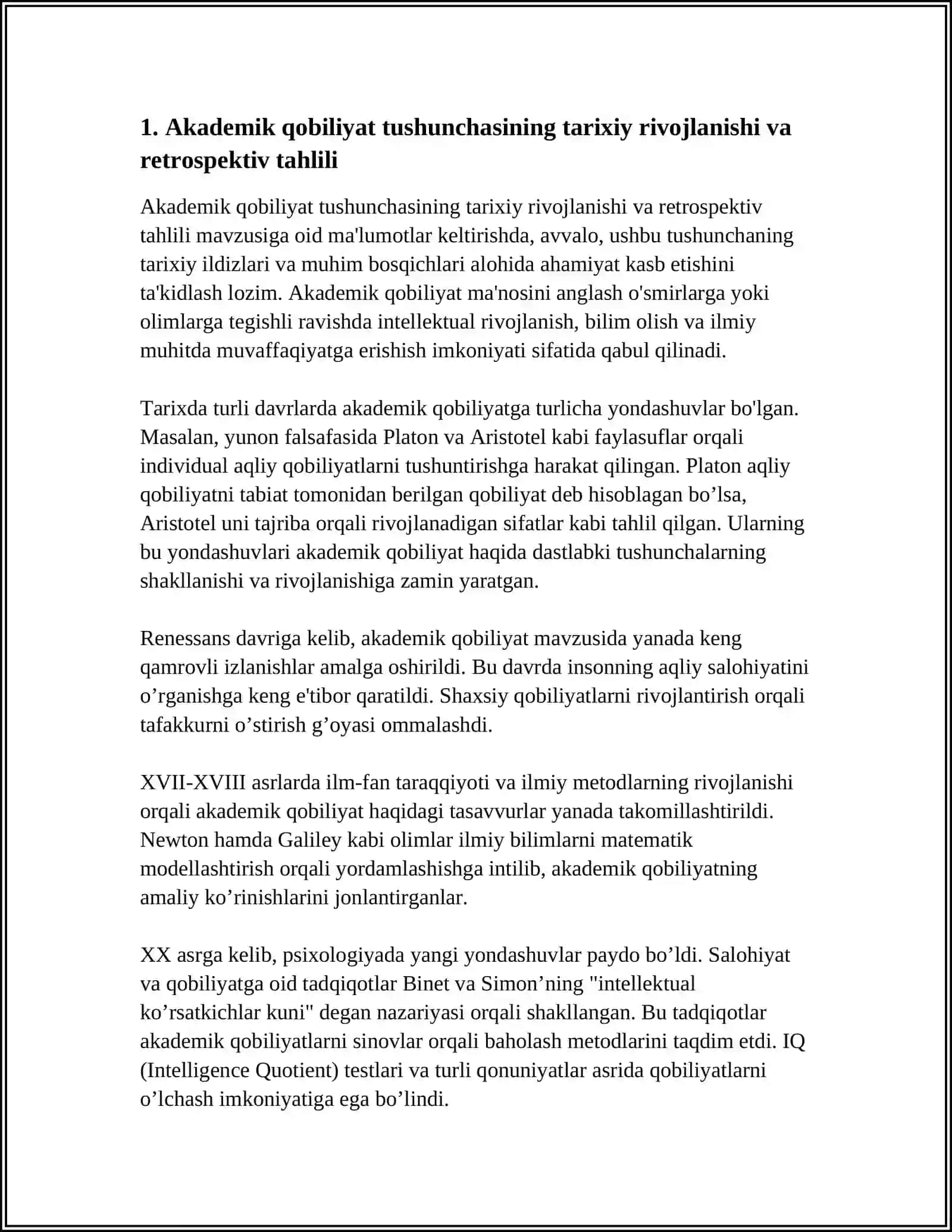 AKADEMIK QOBILIYAT MUAMMOSINING RETROSPEKTIV TAHLILI 3