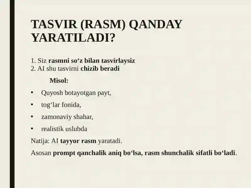 Sun’iyintellektorqalitasvir, videovaaudioyaratish 3