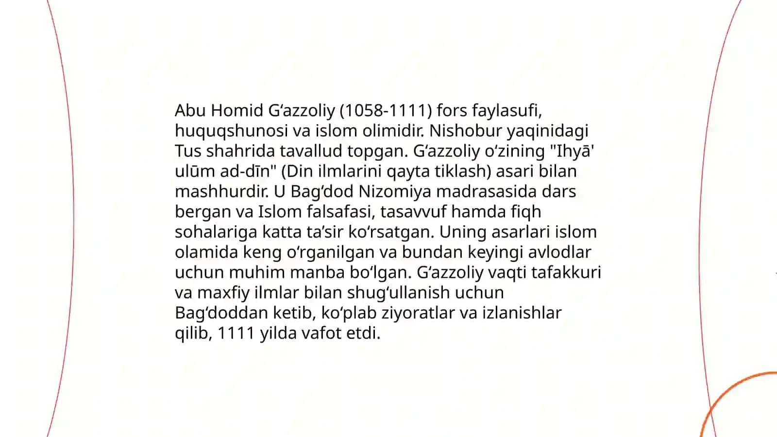 Abu Homid Gʻazzoliyning Mukoshafatul va uslub asari 3