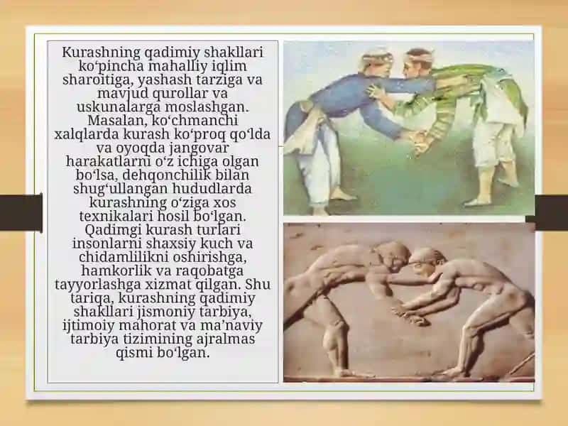 Kurashning kelib chiqishi va qadimiy shakllari 3