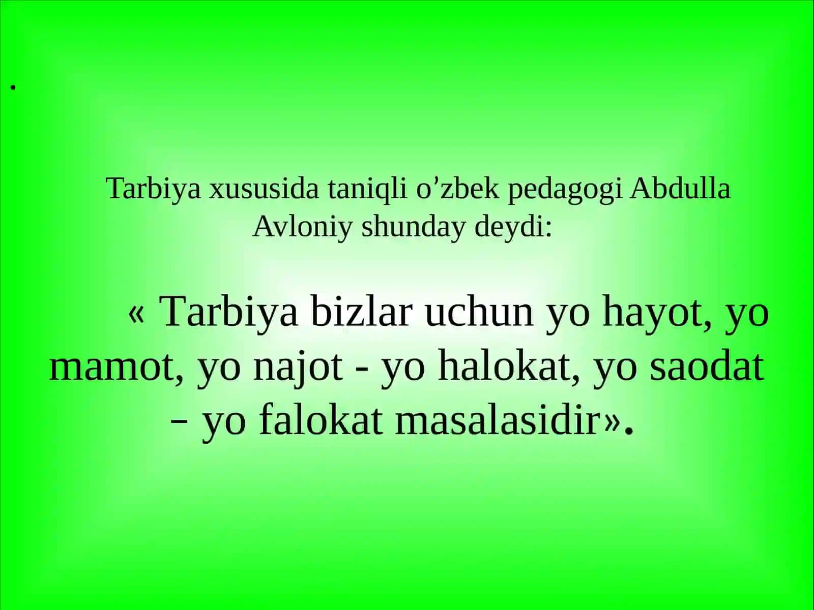 TARBIYA JARAYONINING MAZMUNI VA MOHIYATI 3