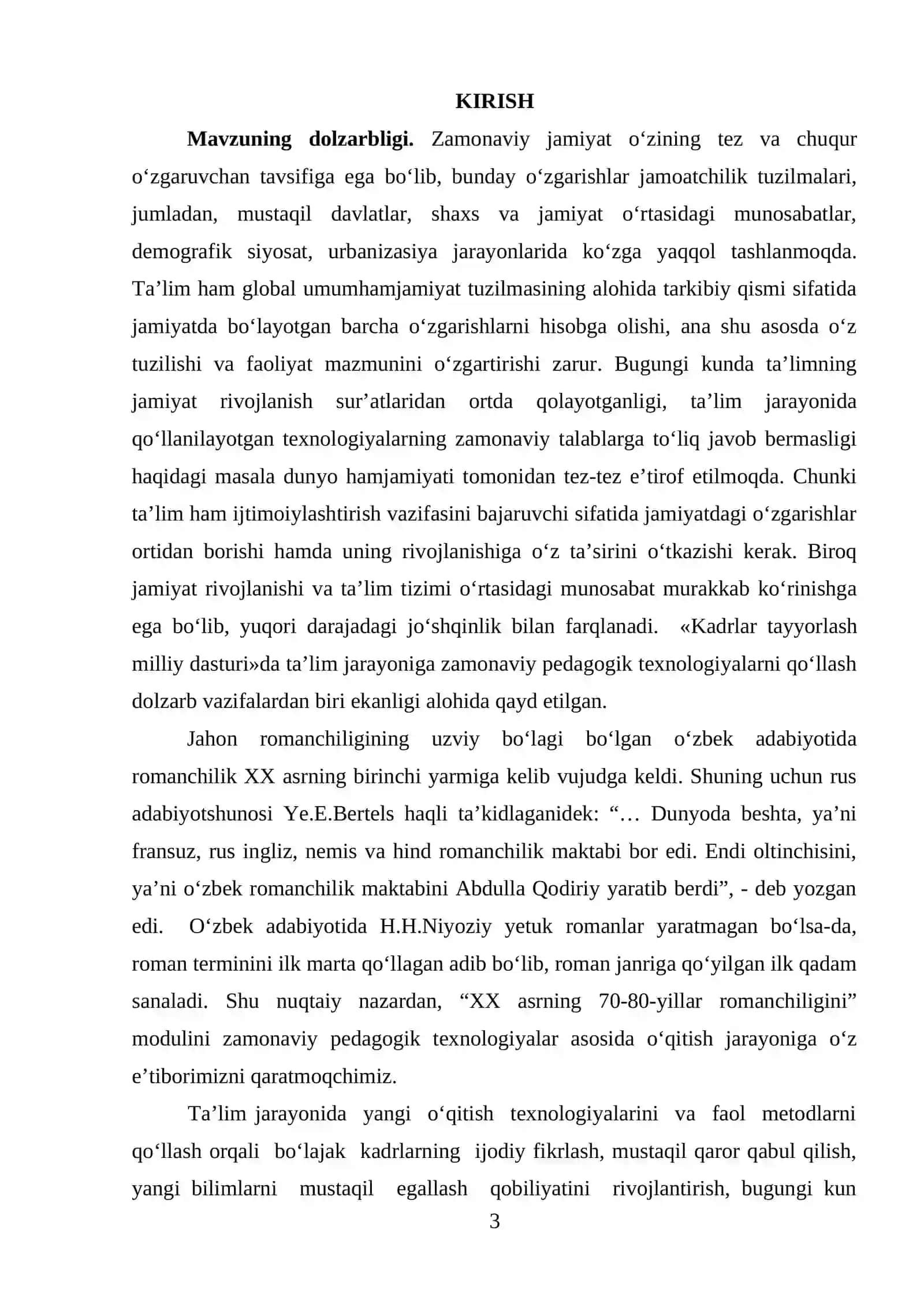 “XX asrning 70-80-yillar romanchiligi” modulini o‘qitishda muammoli ta’lim texnologiyalaridan foydalanish 3