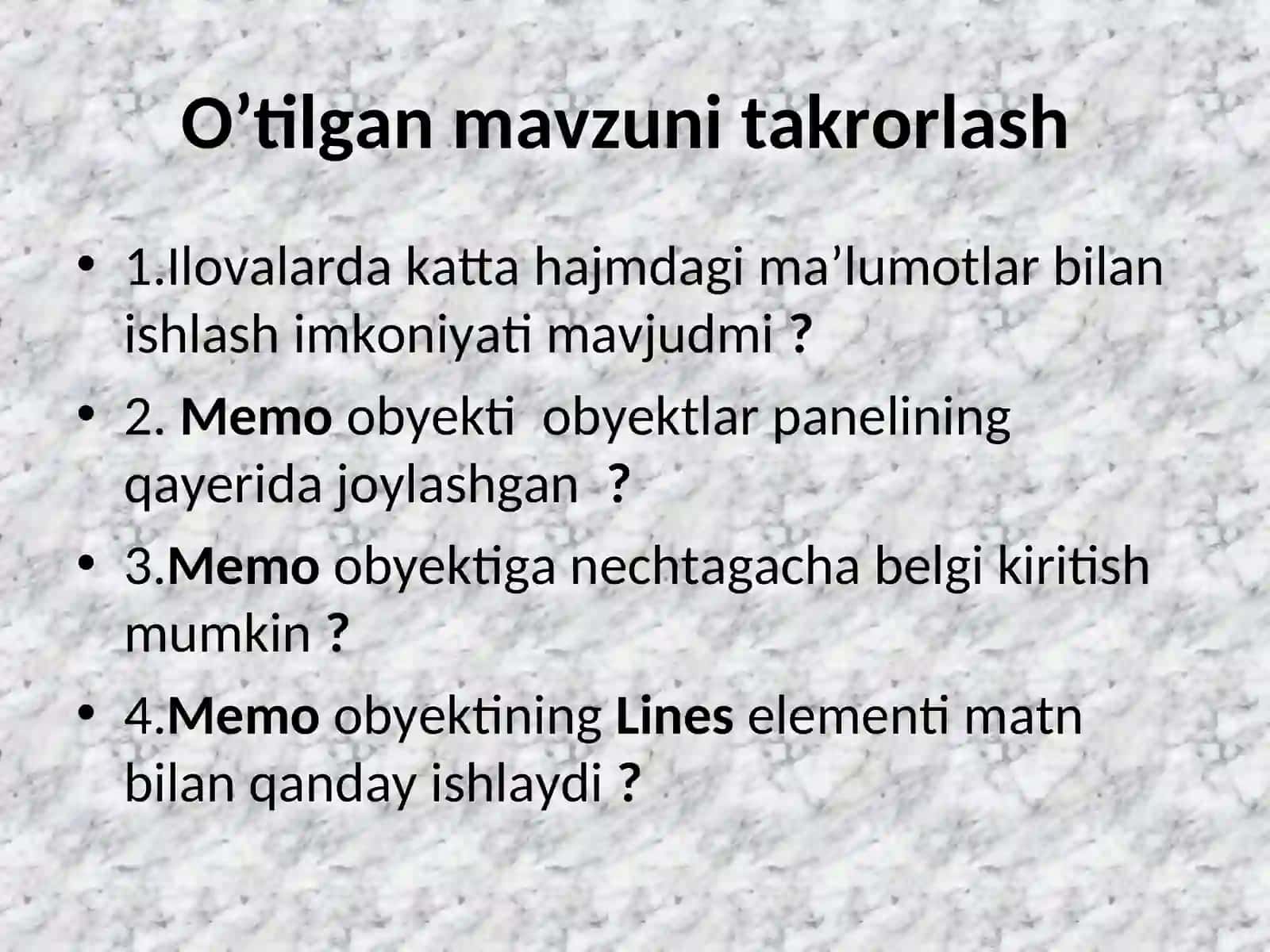 Delphi dasturida grafika bilan ishlash 3