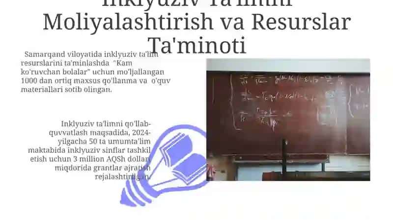 Inklyuziv Taʼlimning Amaldagi Holati va Muammolari 3