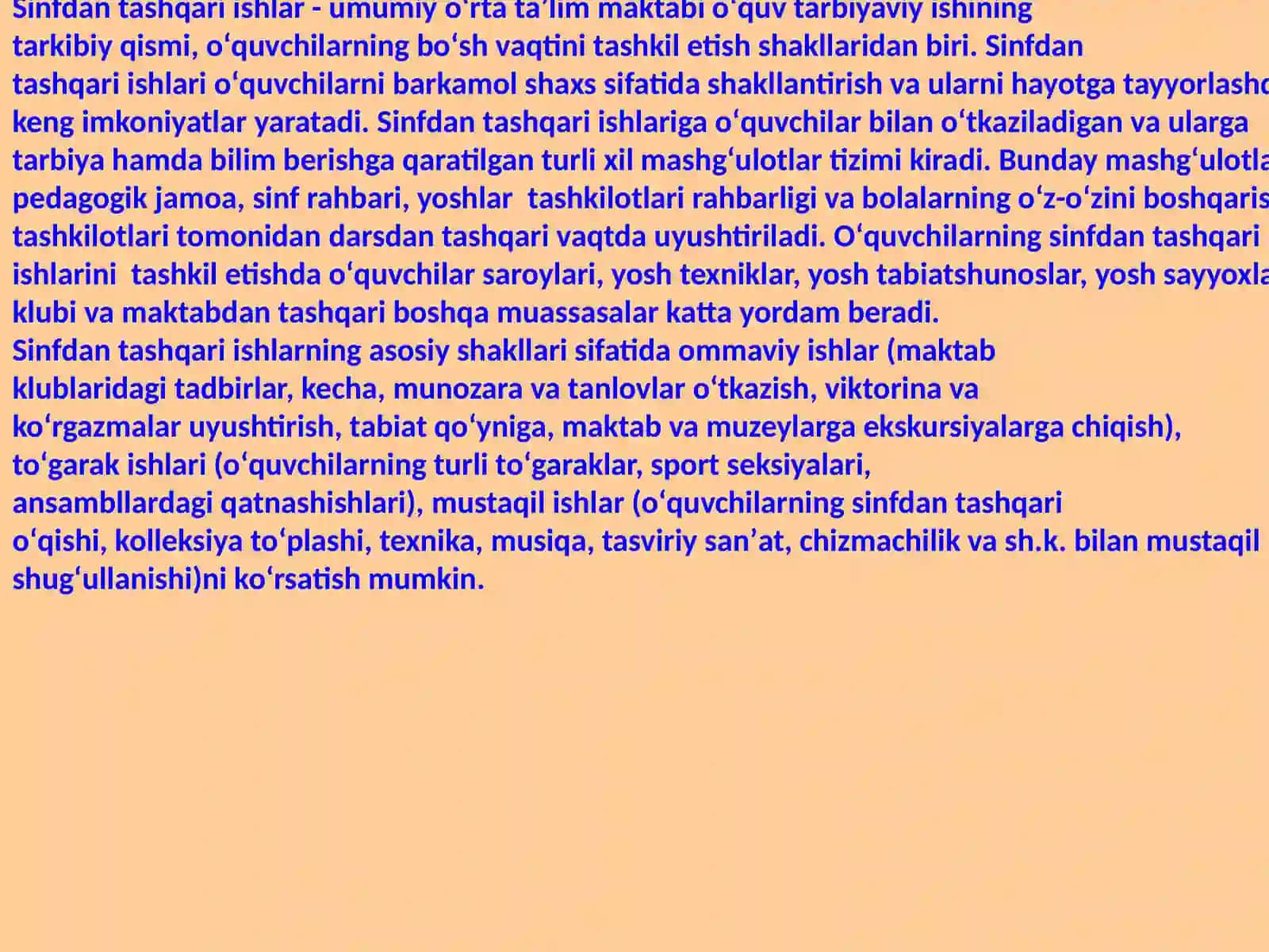 Sinfdantashqariishlarnitashkiletishningturlari 3