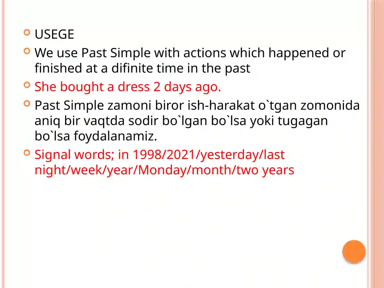 Past tenses 3