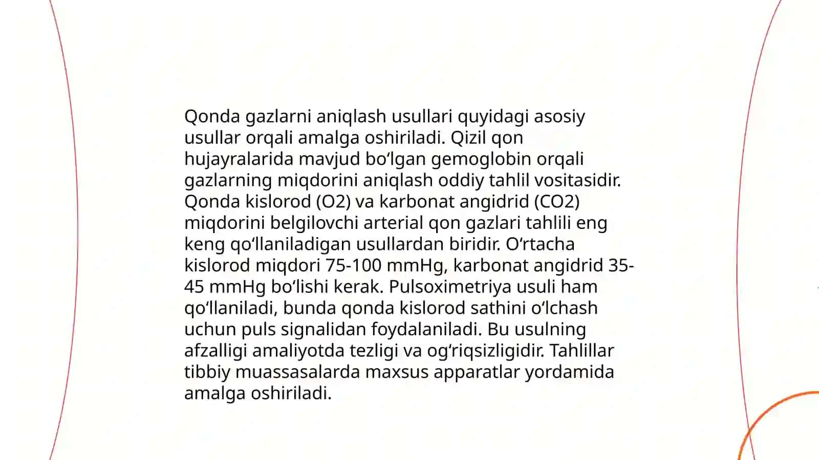 Qonda gazlarni aniqlash usullari 3